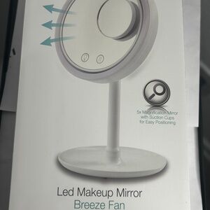 Led Makeup Mirror Breeze Fan